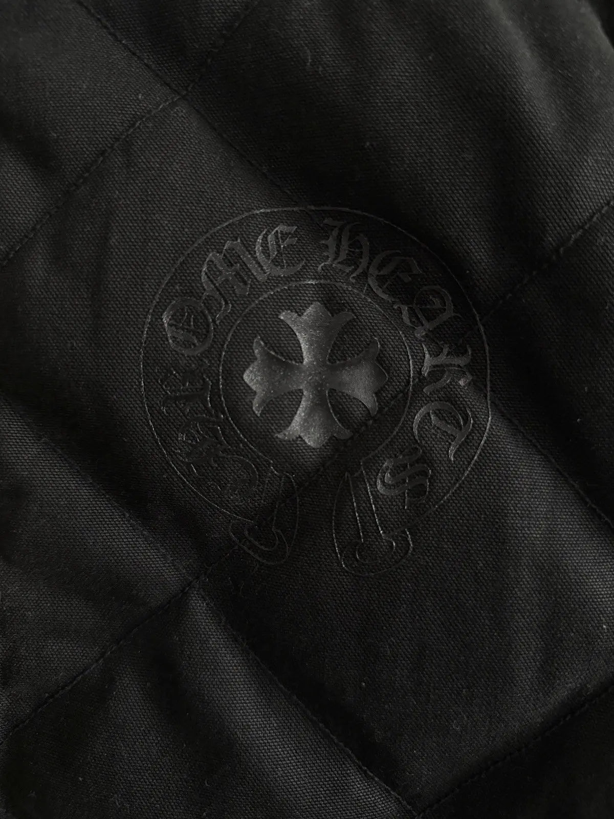Chrome Hearts Horseshoe Plus Logo Quilted Jacket