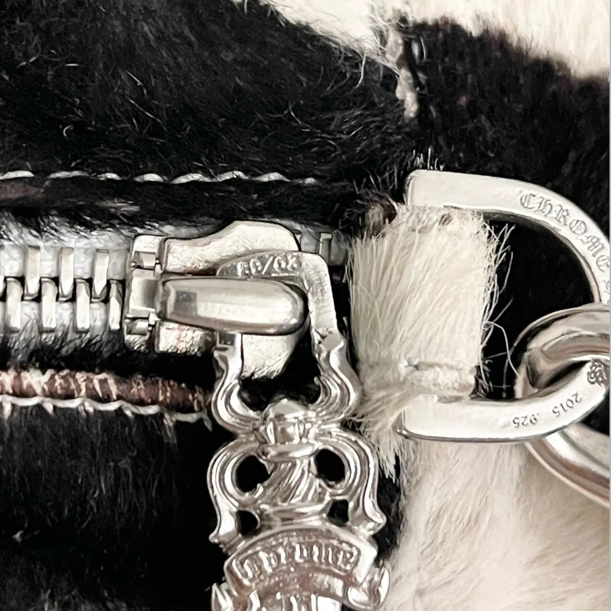 Chrome Hearts Triple Pink Patch Zebra Taka Bag