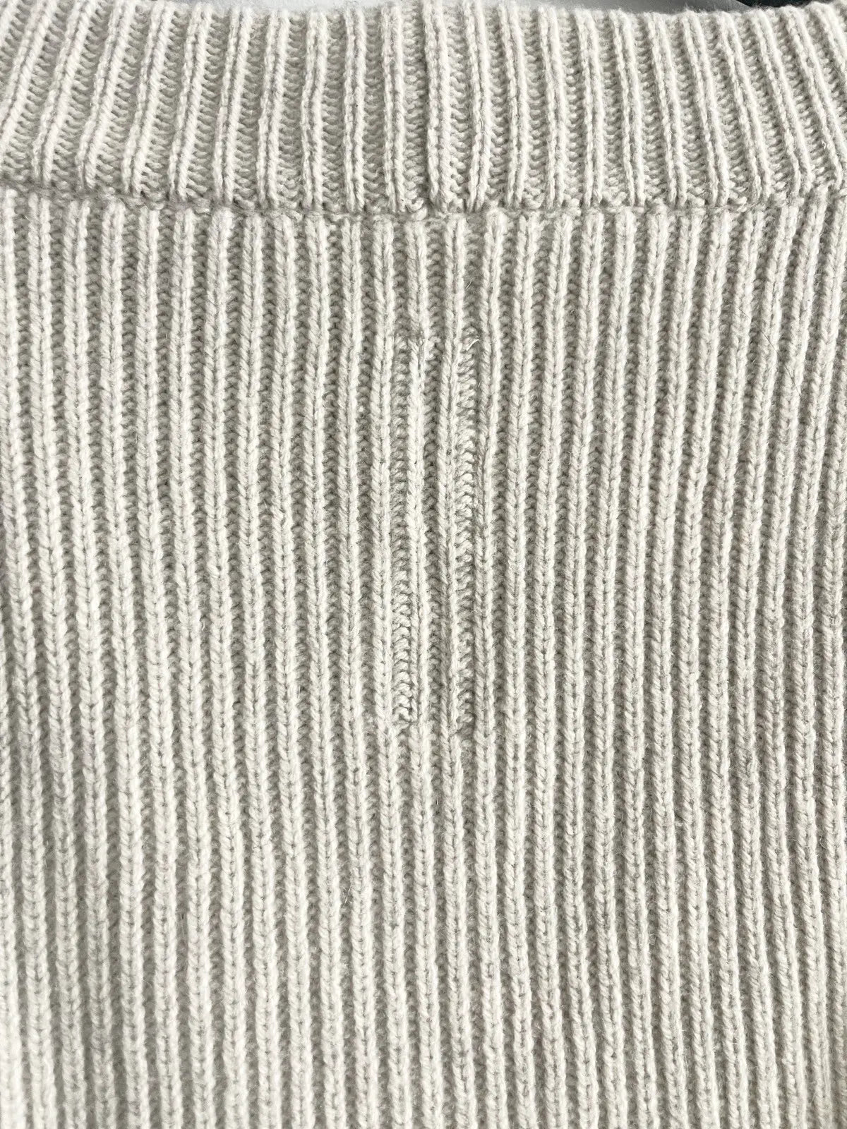 FW21 Rick Owens Layered 2in1 Ziggy Banana Cut Cashmere Sweater