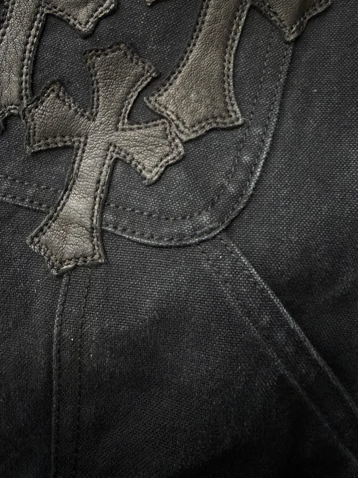 Chrome Hearts Flooded Patch Carpenter Denim Shorts