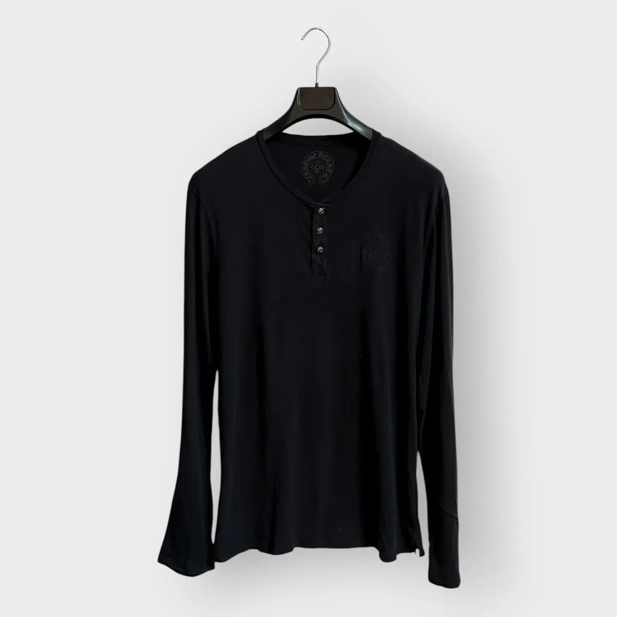 Chrome Hearts Vine Dagger Horseshoe Silver Button LS