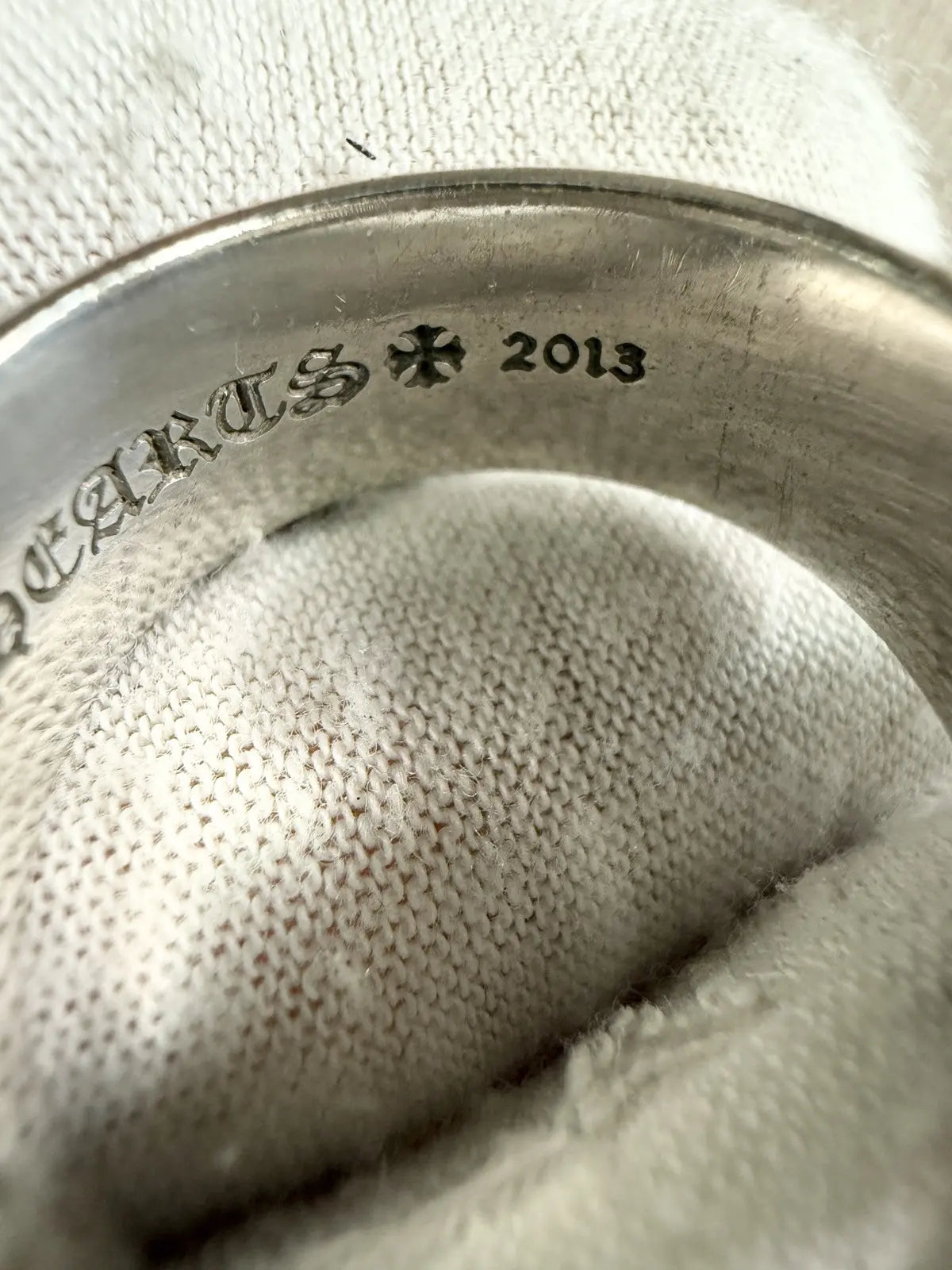 Chrome Hearts CH Plus 10mm Round Ring Size 11