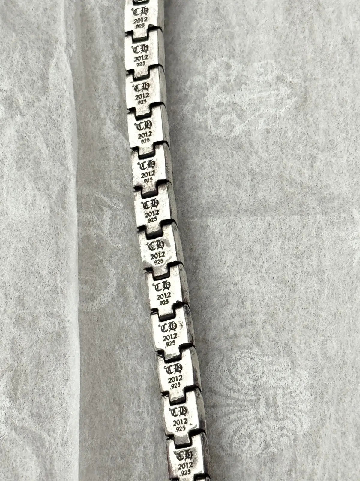 Chrome Hearts Pyramid Plus Small Link Bracelet - 7”