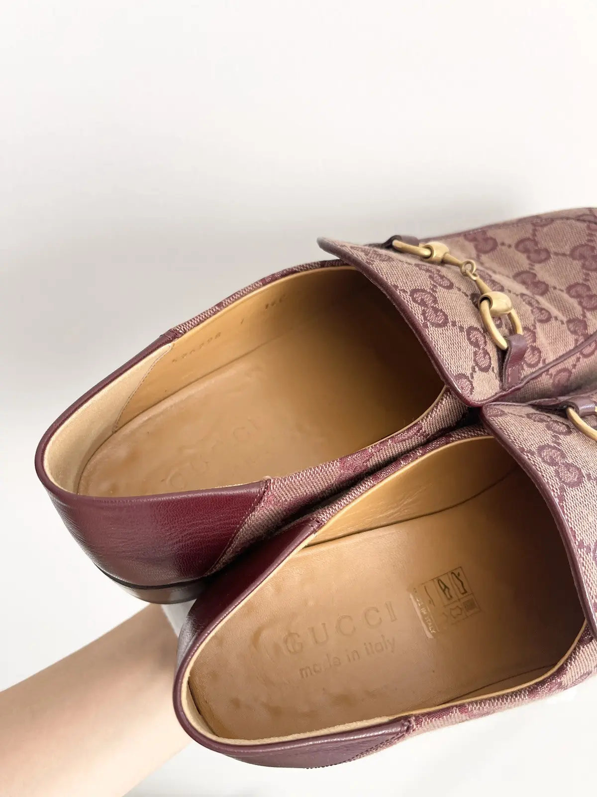 Gucci Men's GG Supreme Canvas Horsebit Loafers