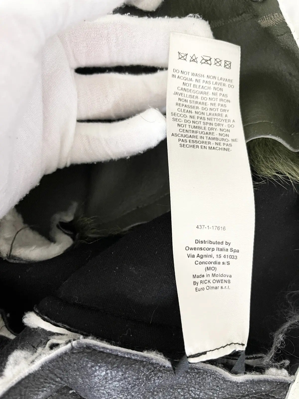 FW21 Rick Owens Gethsemane Fur Leather Jacket