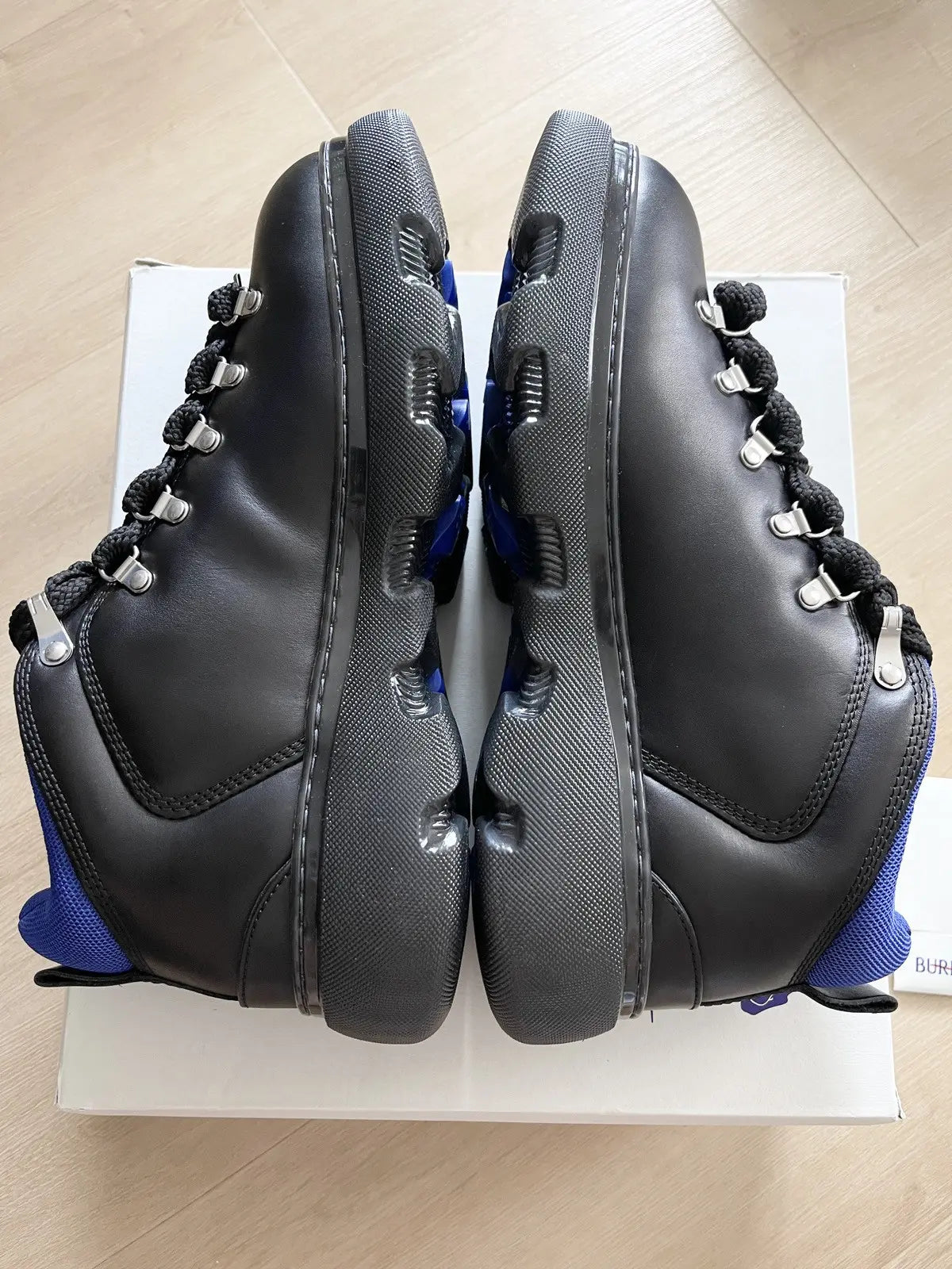 Burberry "Trek Boot" Leather Hiking Boots