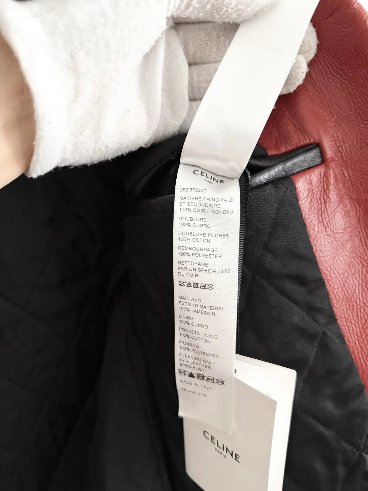 Celine Runway Studded Leather Biker Jacket