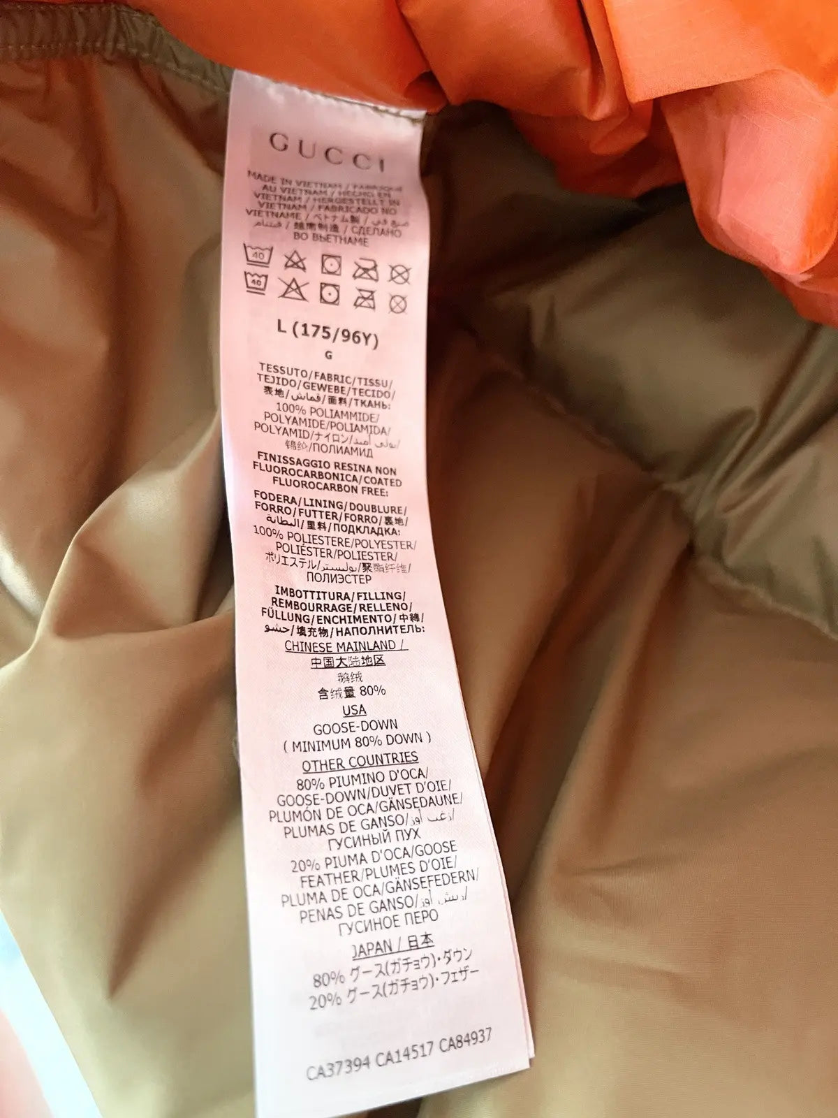 2021 Gucci x The North Face Puffer Jacket