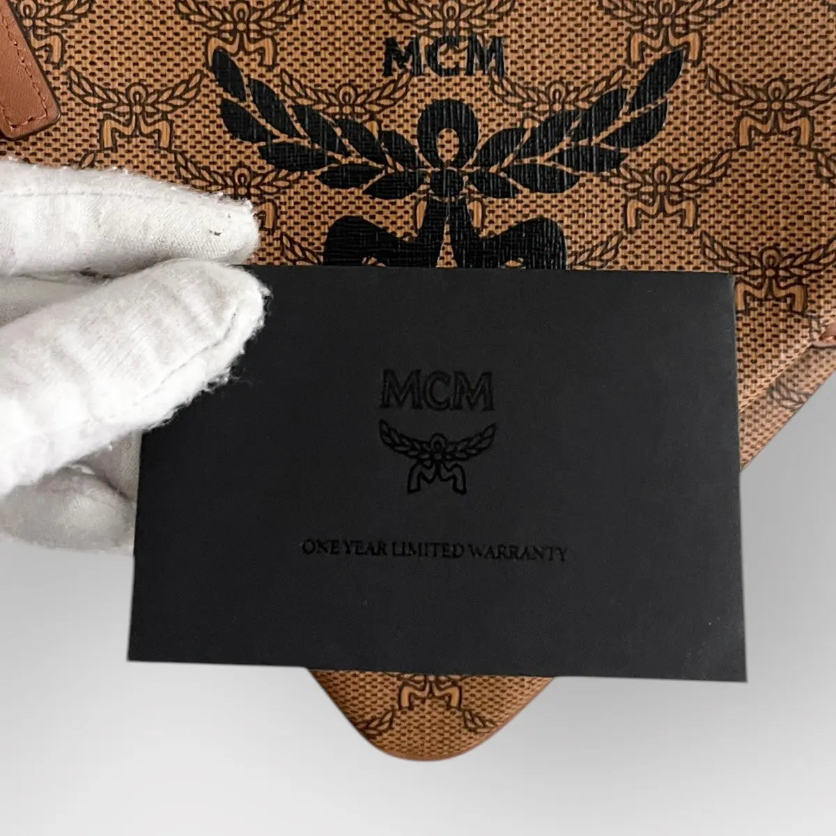 MCM Himmel Triangle Pouch Bag In Lauretos