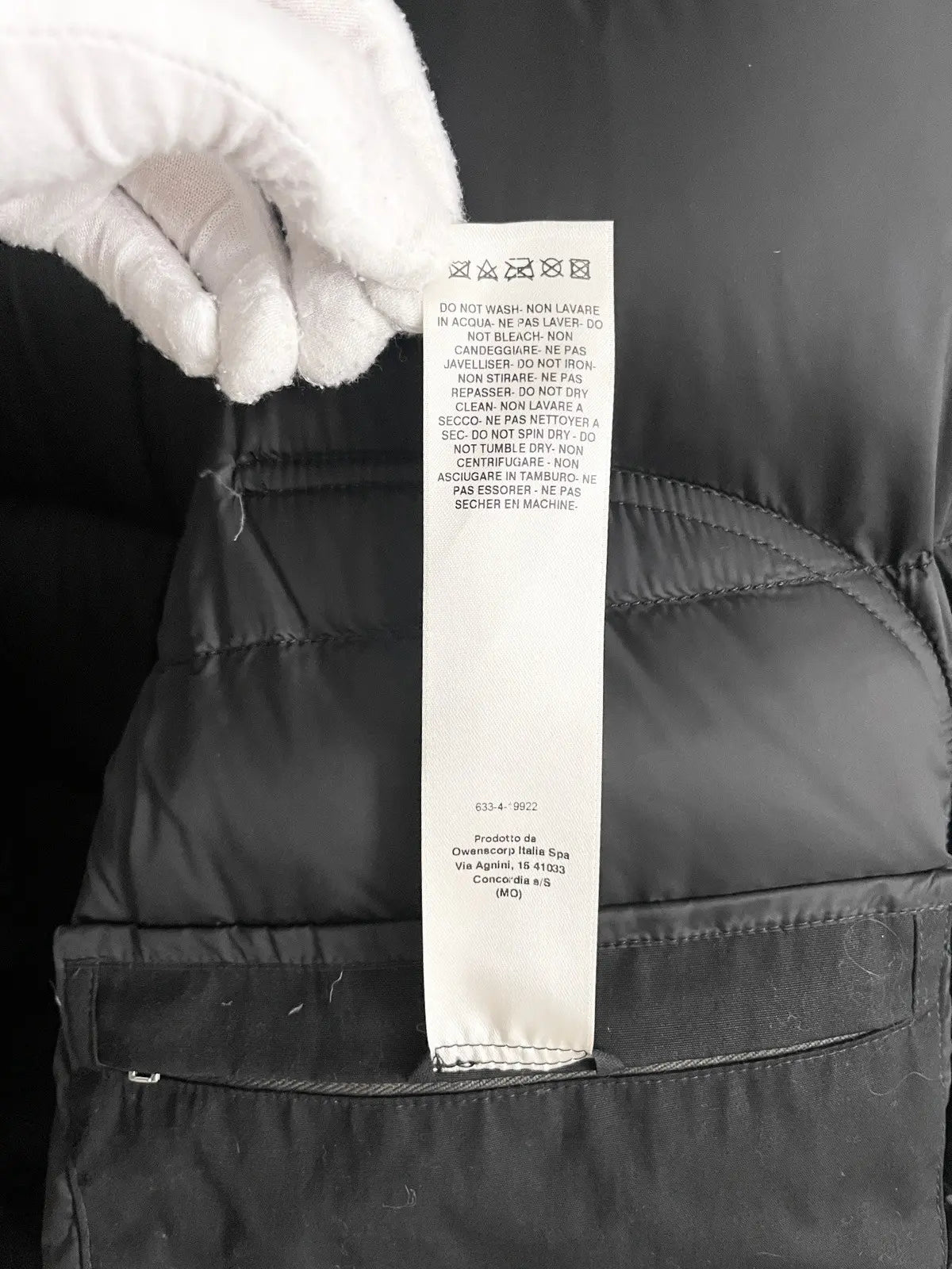FW22 Rick Owens Leather Pockets Puffer Coat