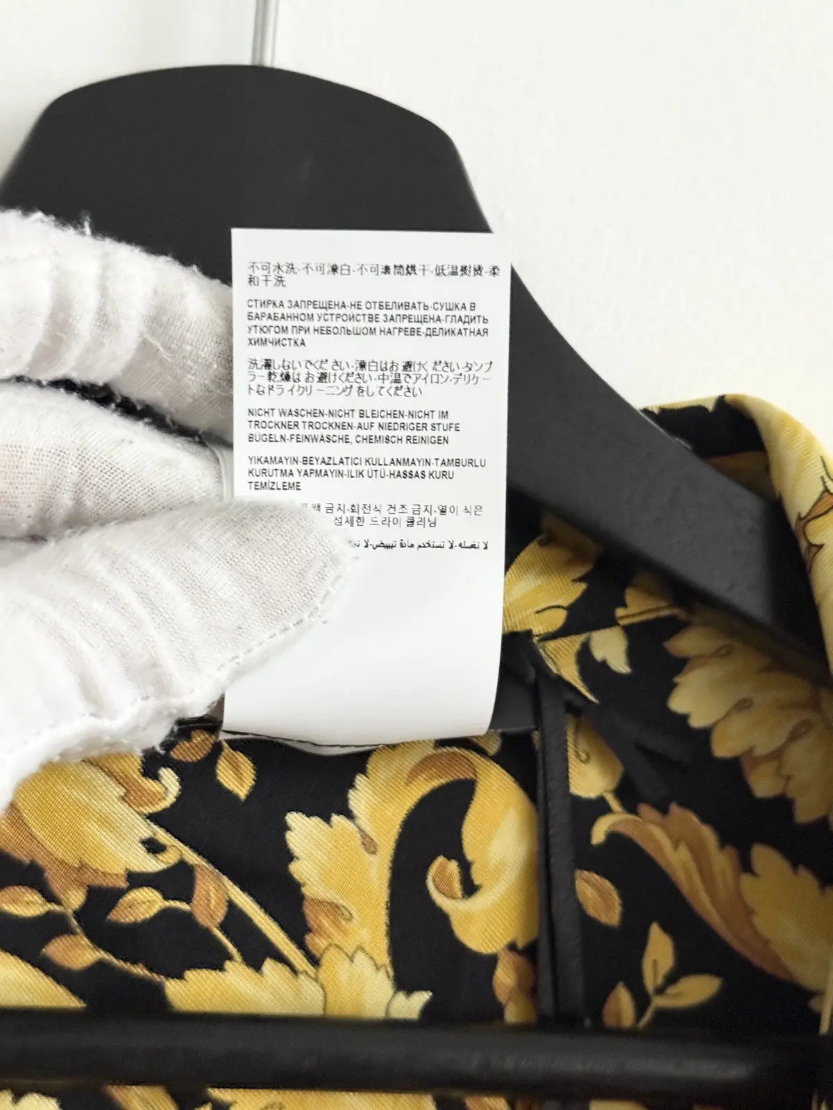 Versace Silk Twill Baroquel Robe