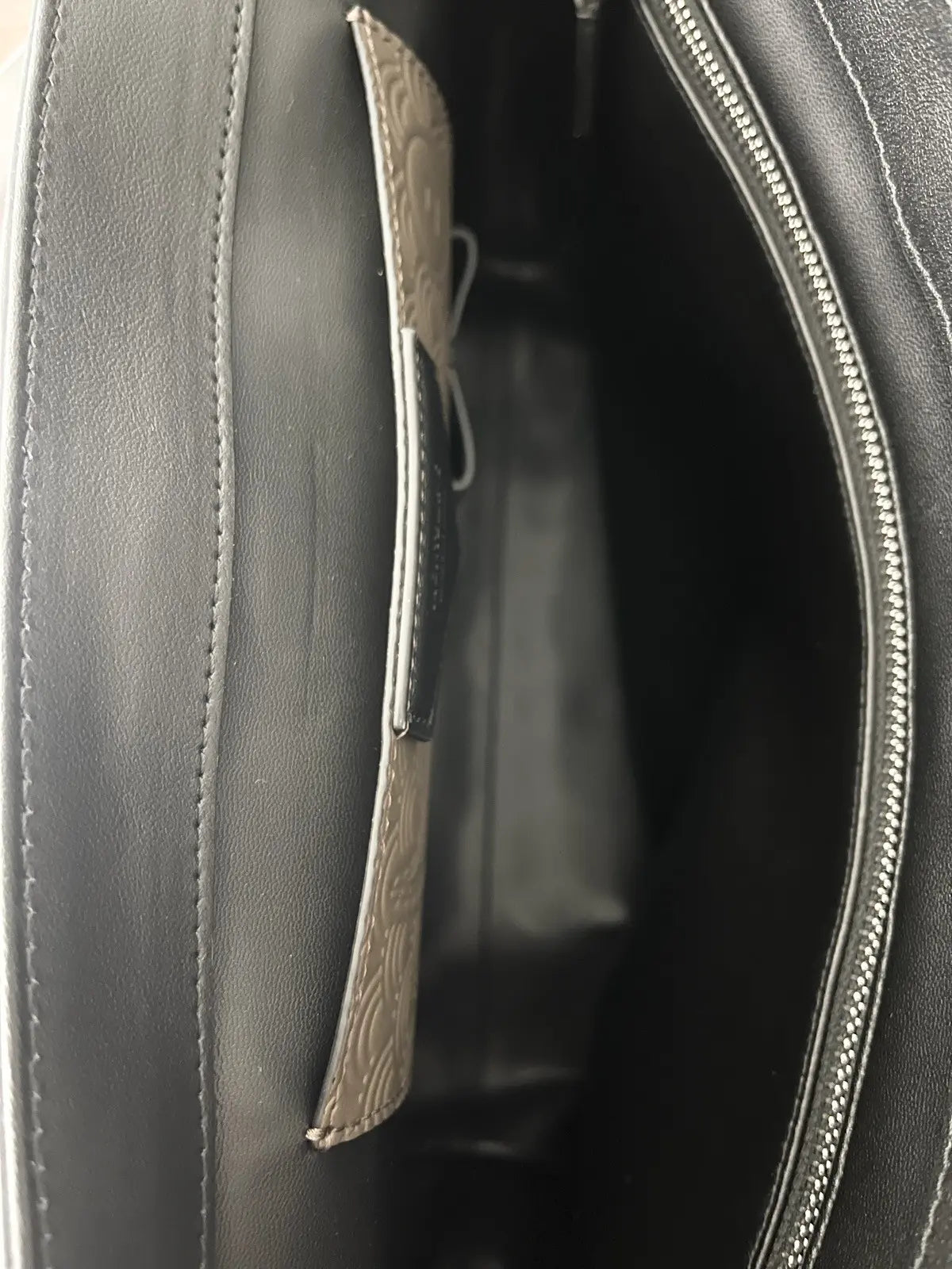 Montblanc Triple Black Soft Leather Messenger Bag