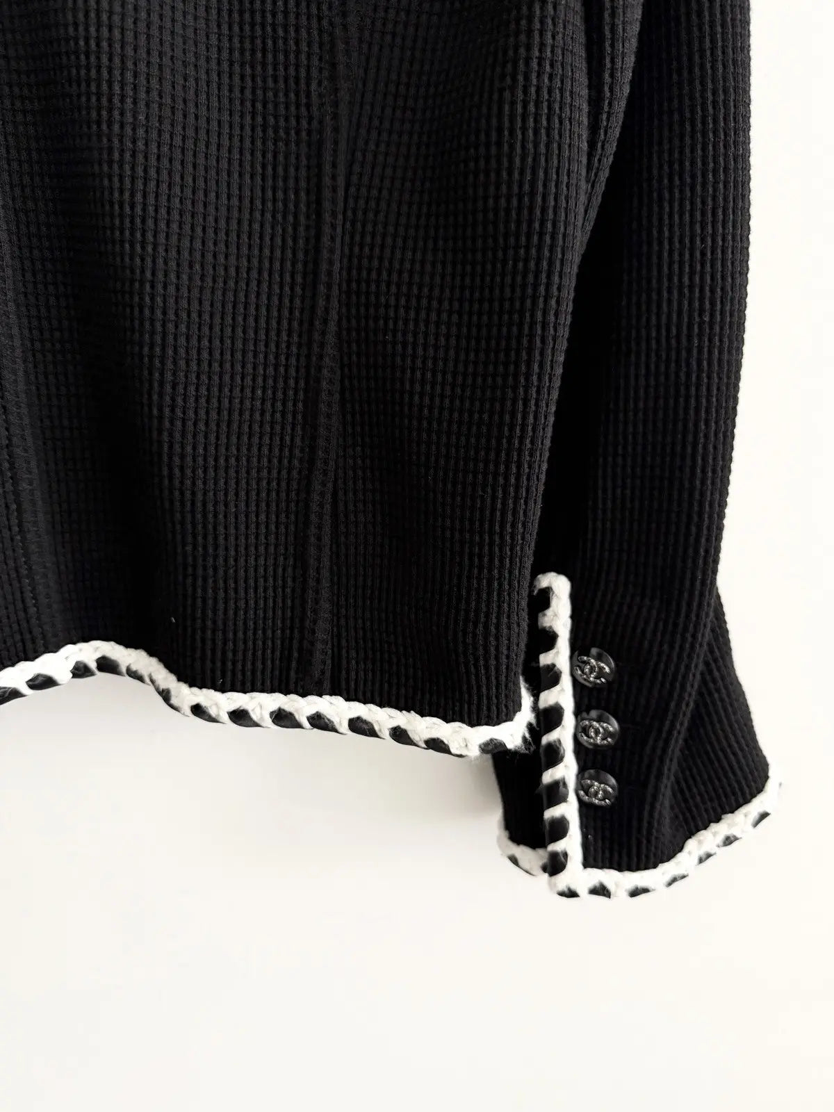 CHANEL 21C Black Jacket with Braided Trim