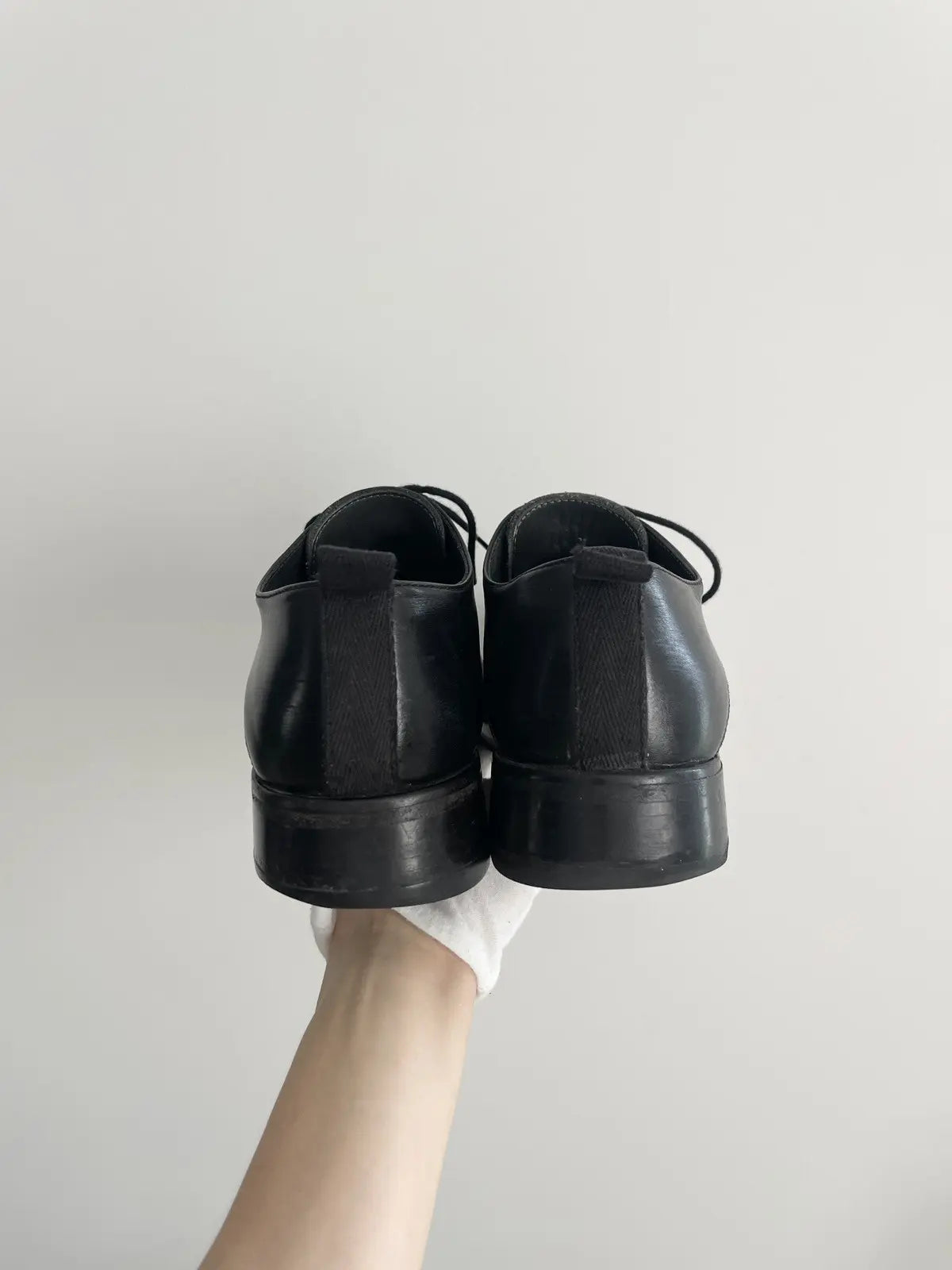2000s Miu Miu Full Leather Derby Shoes