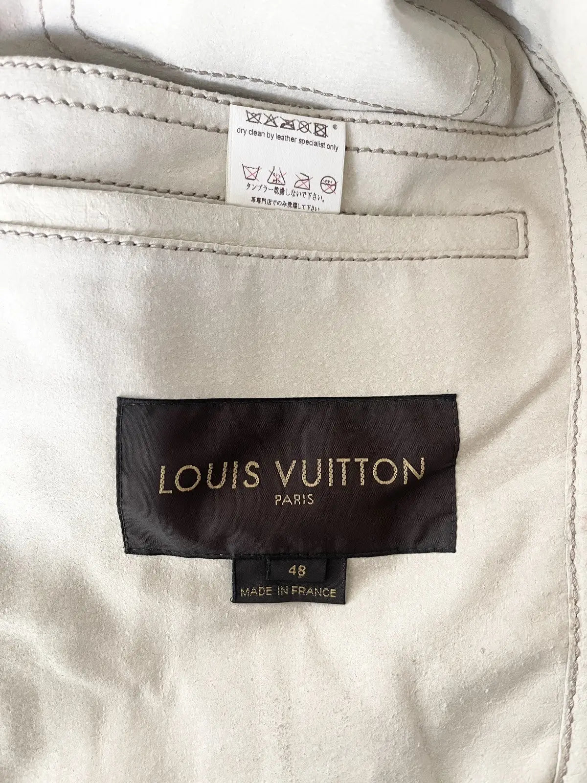 Louis Vuitton Leather Denim Jacket