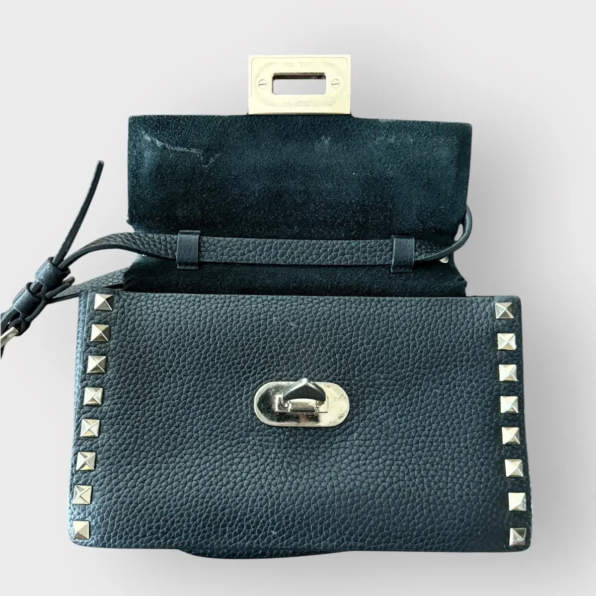 Valentino Rockstud Flip Lock Flap Bag