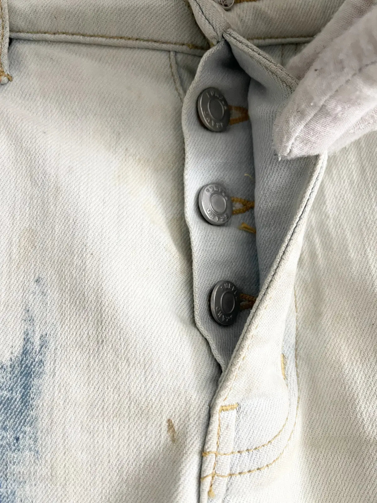 Purple Brand Distressed Boro Paint Jeans