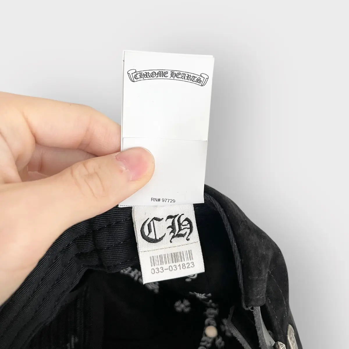 Chrome Hearts Calf Suede Leather Hat