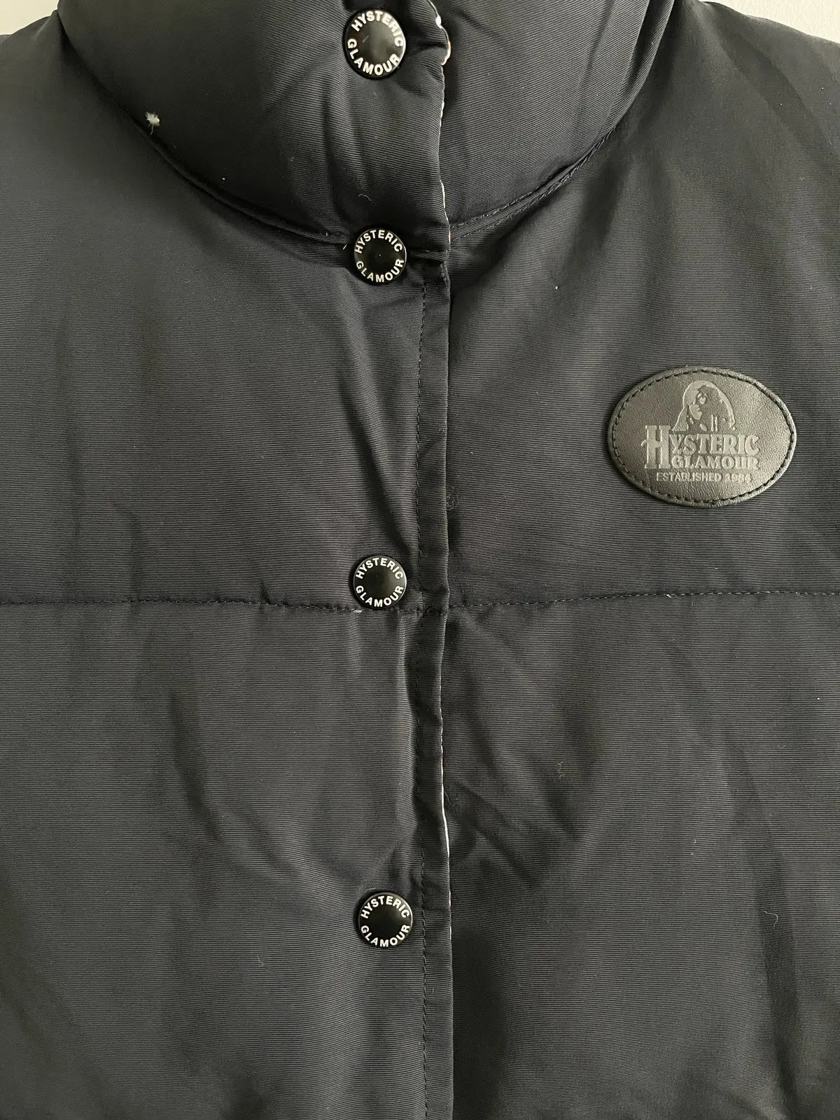 2000s Hysteric Glamour Nude Girl Manga Puffer Vest