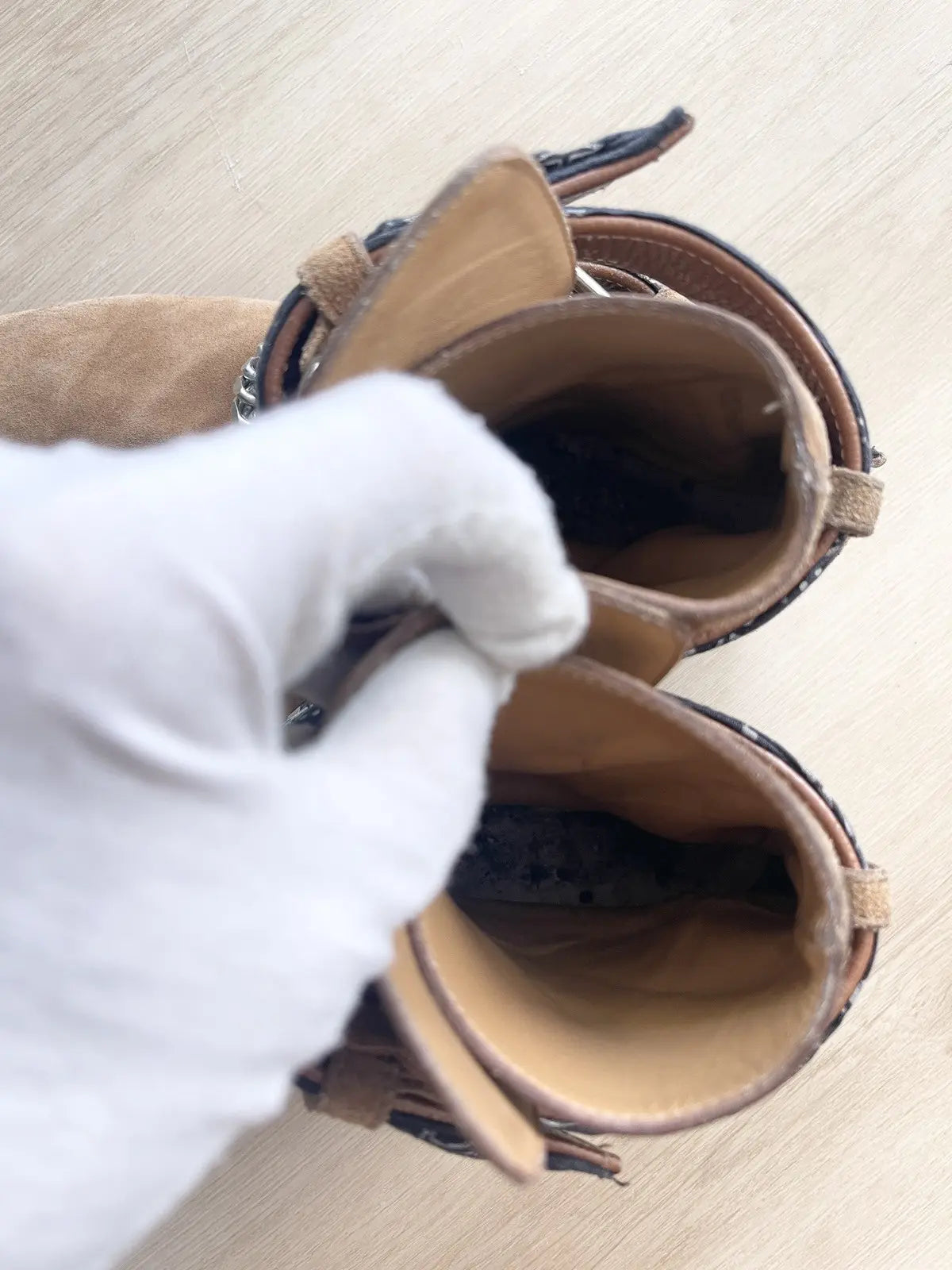 AMIRI Buckle Suede Ankle Boot