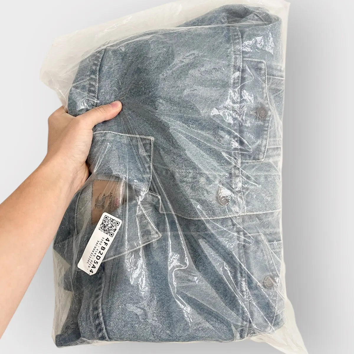 2022 Supreme x Burberry Denim Trucker Jacket
