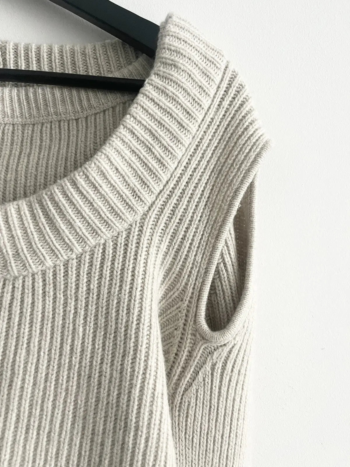 FW21 Rick Owens Layered 2in1 Ziggy Banana Cut Cashmere Sweater