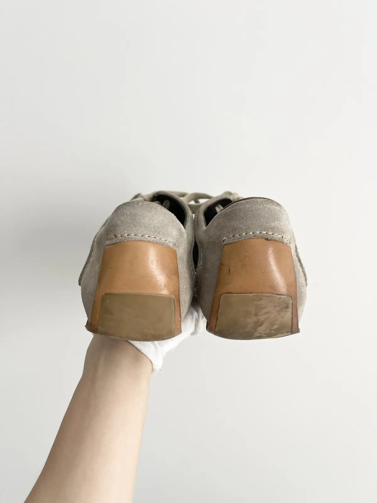 2000s Bottega Veneta Rubber Suede Low Top