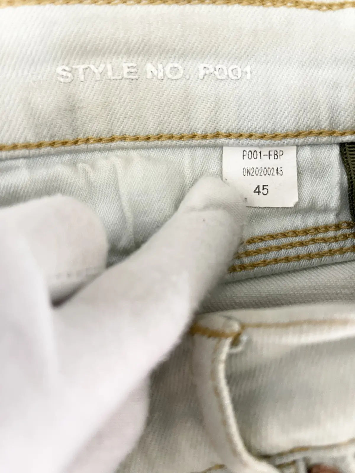 Purple Brand Distressed Boro Paint Jeans