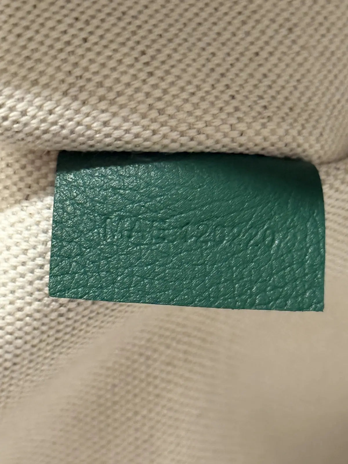 Goyard French Bulldog Green Villette Tote Bag