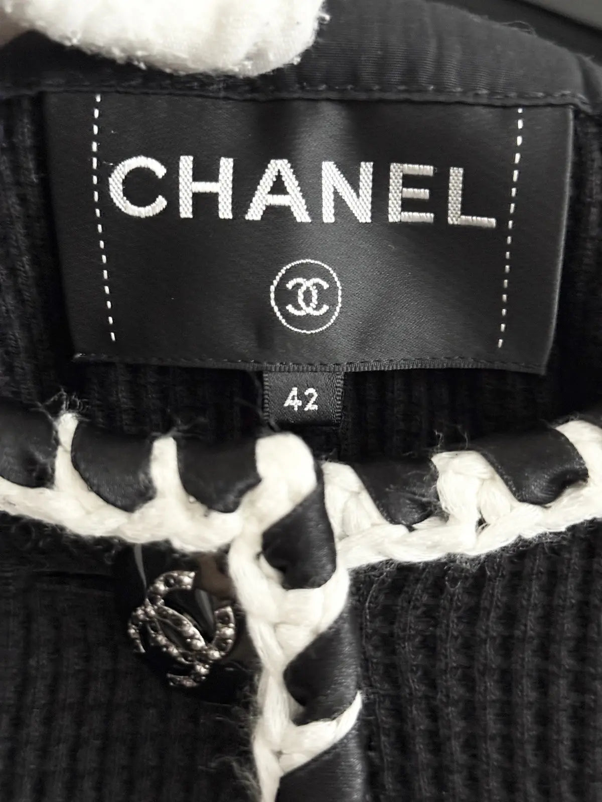 CHANEL 21C Black Jacket with Braided Trim