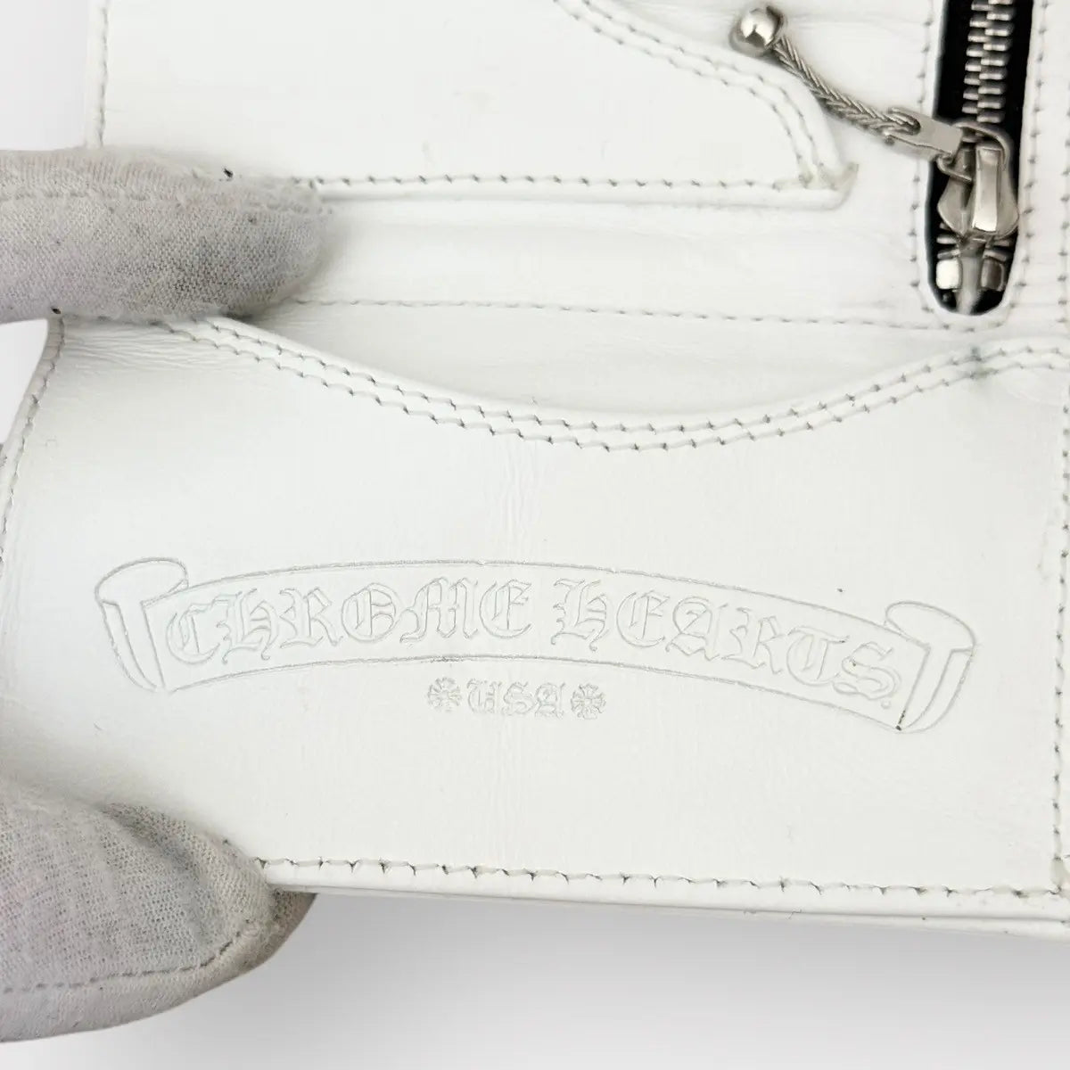 Chrome hearts Trifold Wallet With Heart Buttons