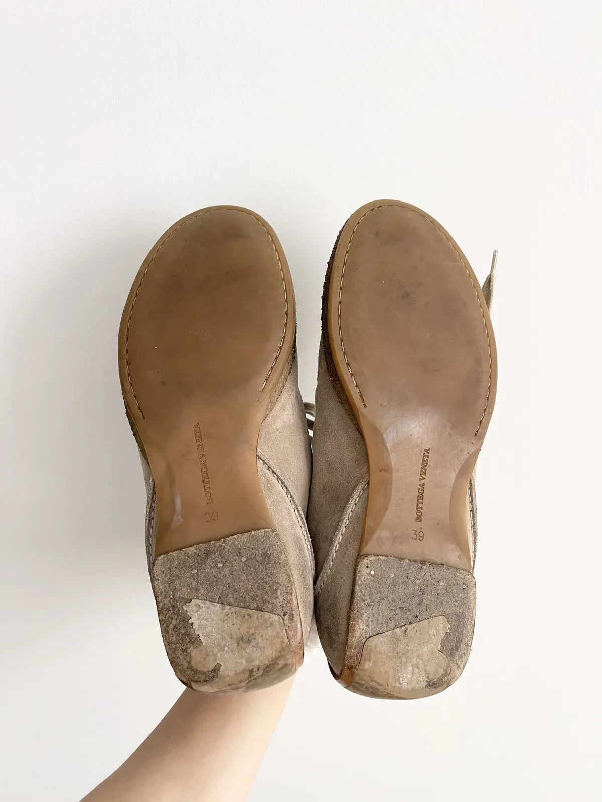 2000s Bottega Veneta Rubber Suede Low Top