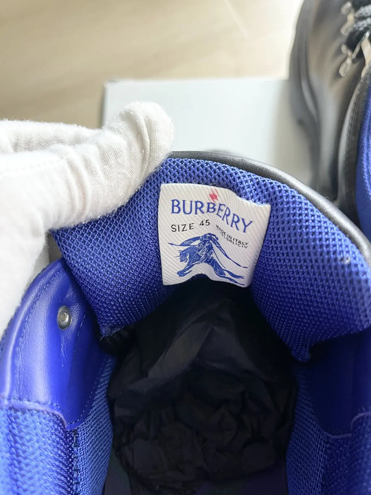 Burberry "Trek Boot" Leather Hiking Boots