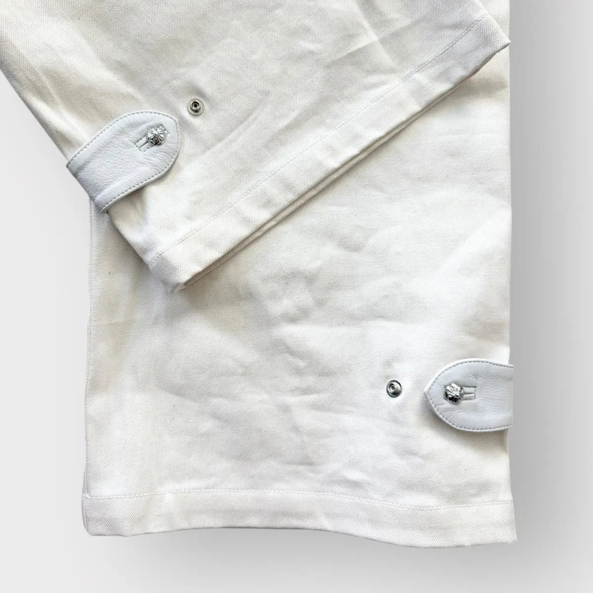 Chrome Hearts Wide Leg Pants with Leather Strap