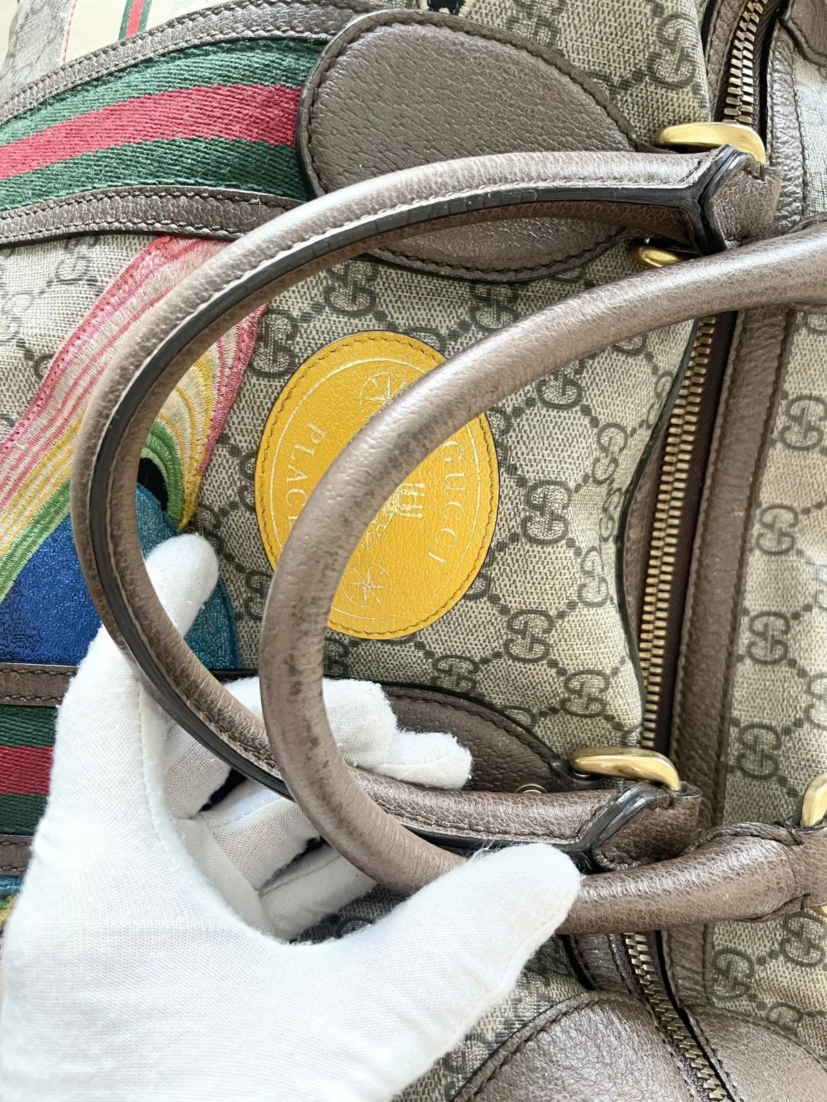 Gucci GG Supreme Monogram Courrier Medium Duffle Bag
