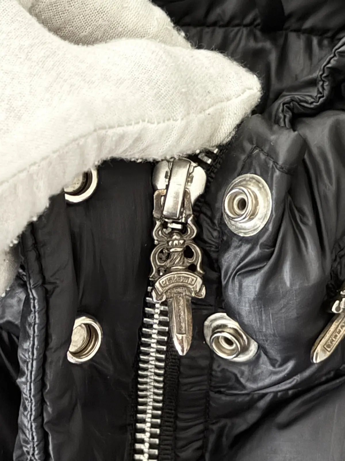 Chrome Hearts Dagger Puffer Jacket