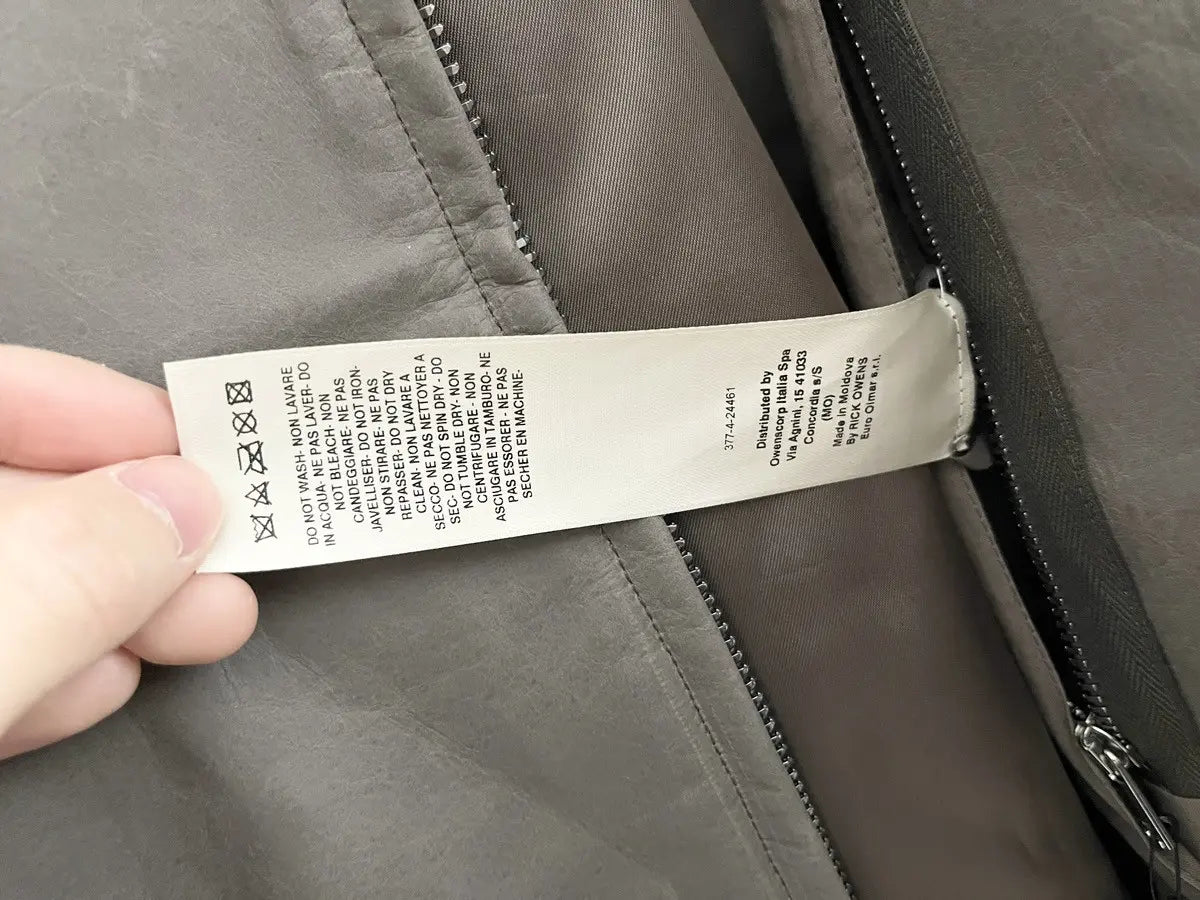 SS24 Rick Owens Brad Leather Jacket