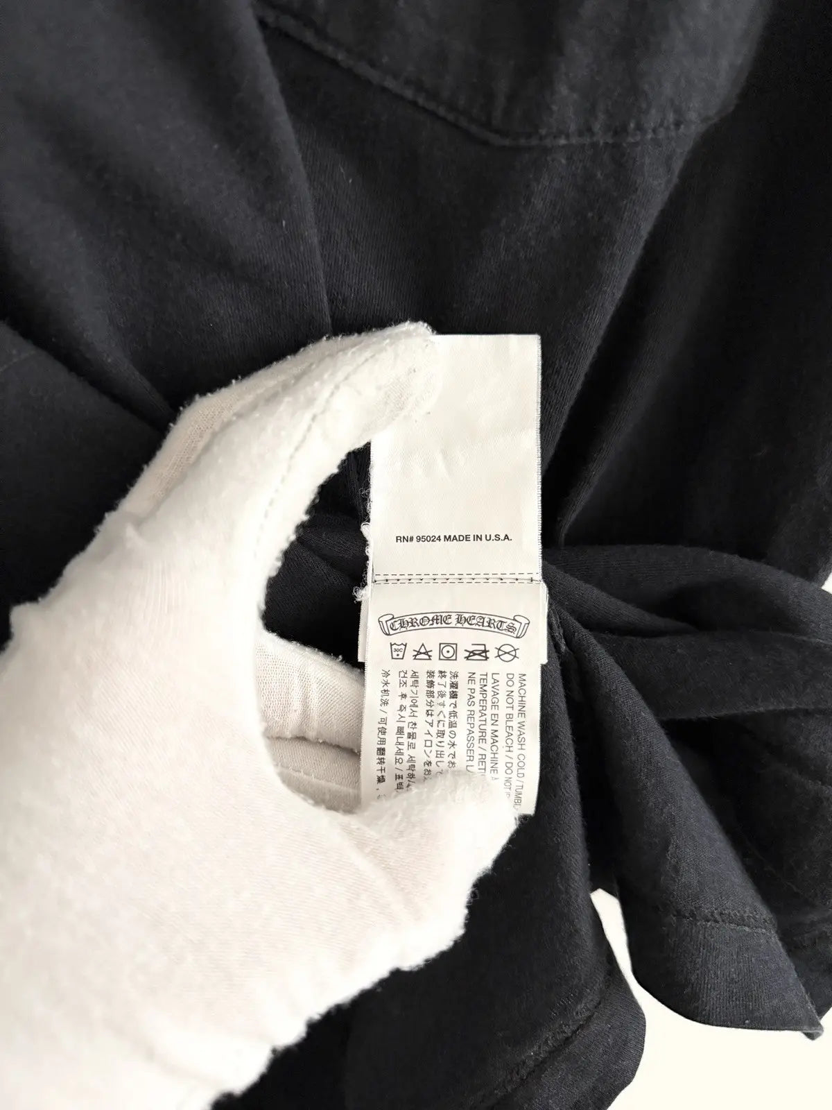 2000s Chrome Hearts Half Ace Fleur Logo Tee