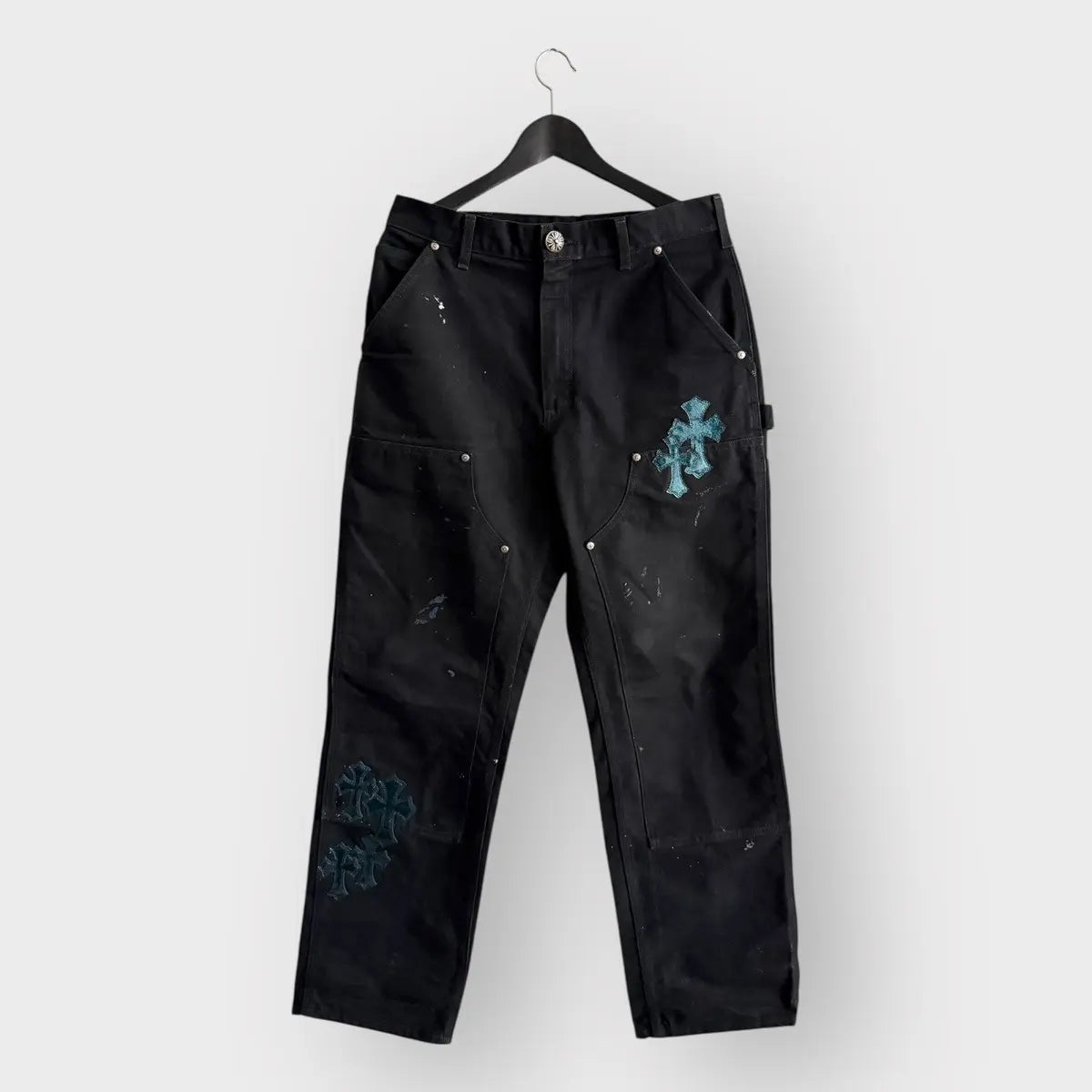 Chrome Hearts St Barth Galaxy Cross Patch Carpenter Pants