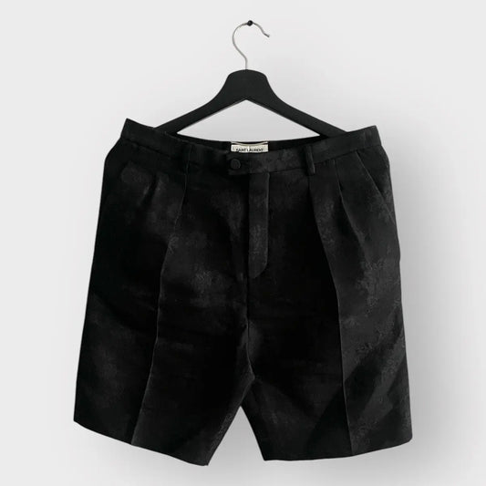 Saint Laurent Floral Jacquard High-Rise Shorts