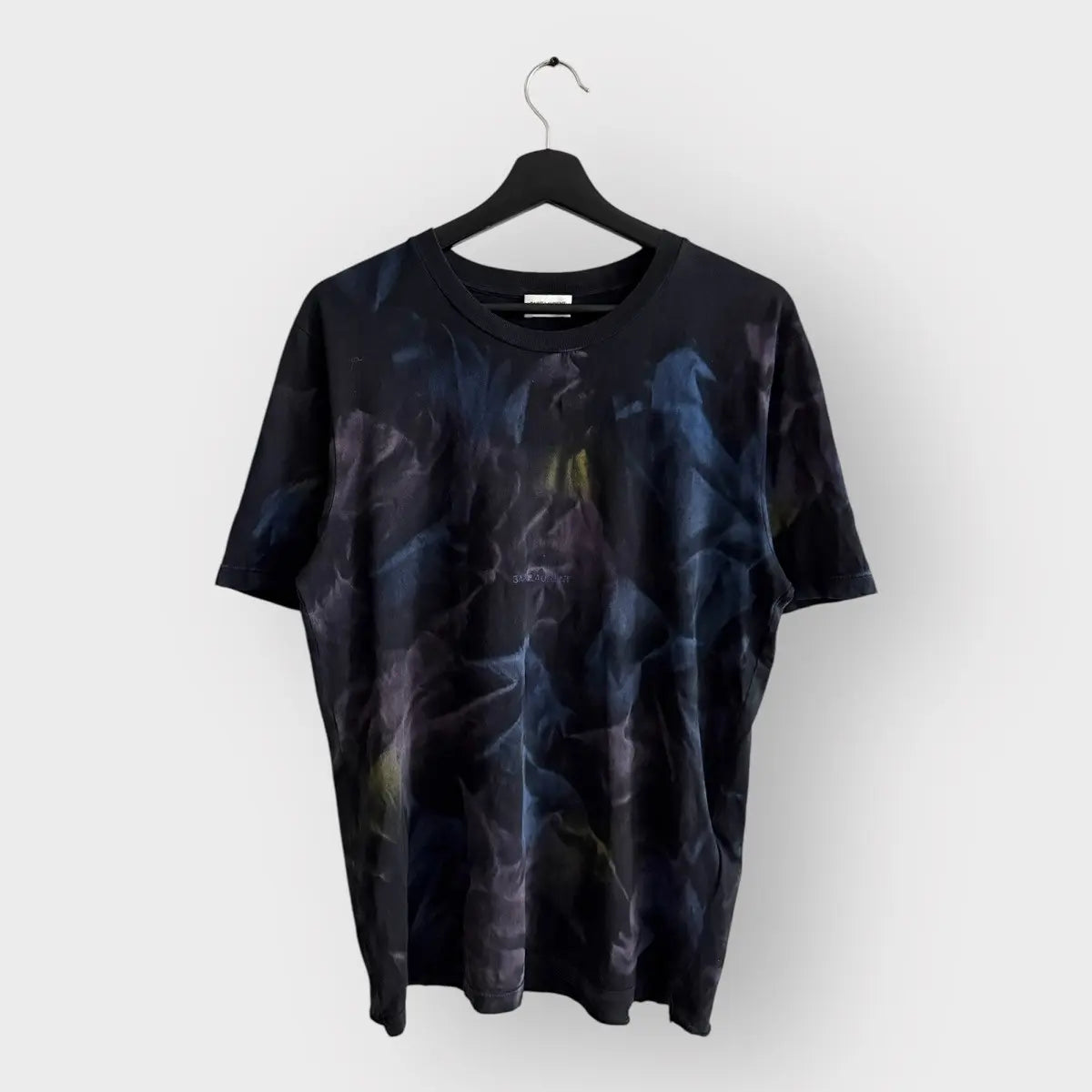 Saint Laurent Paris Tie Dye Center Logo Tee