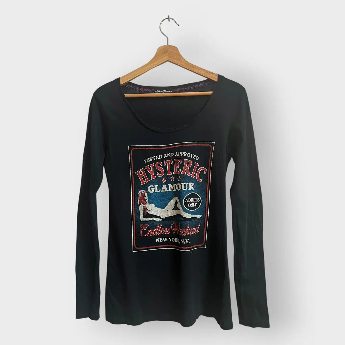 2000s Hysteric Glamour Nude Girl Endless WKND LS Tee