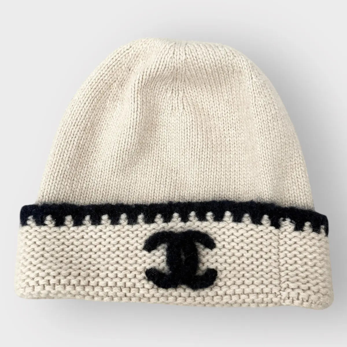 Chanel Cashmere Wool CC Beanie