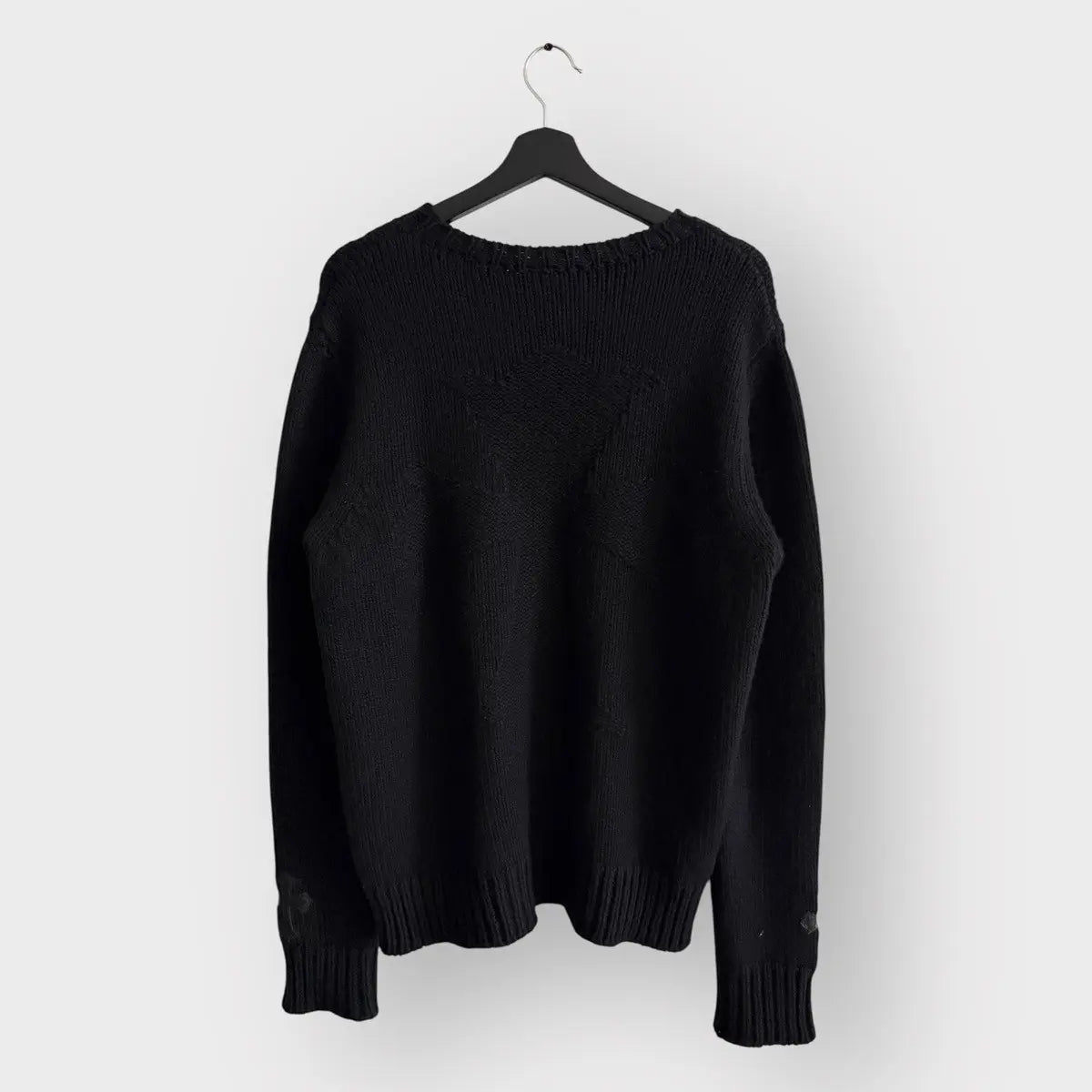 Chrome Hearts Cashmere Double Leather Patch Sweater