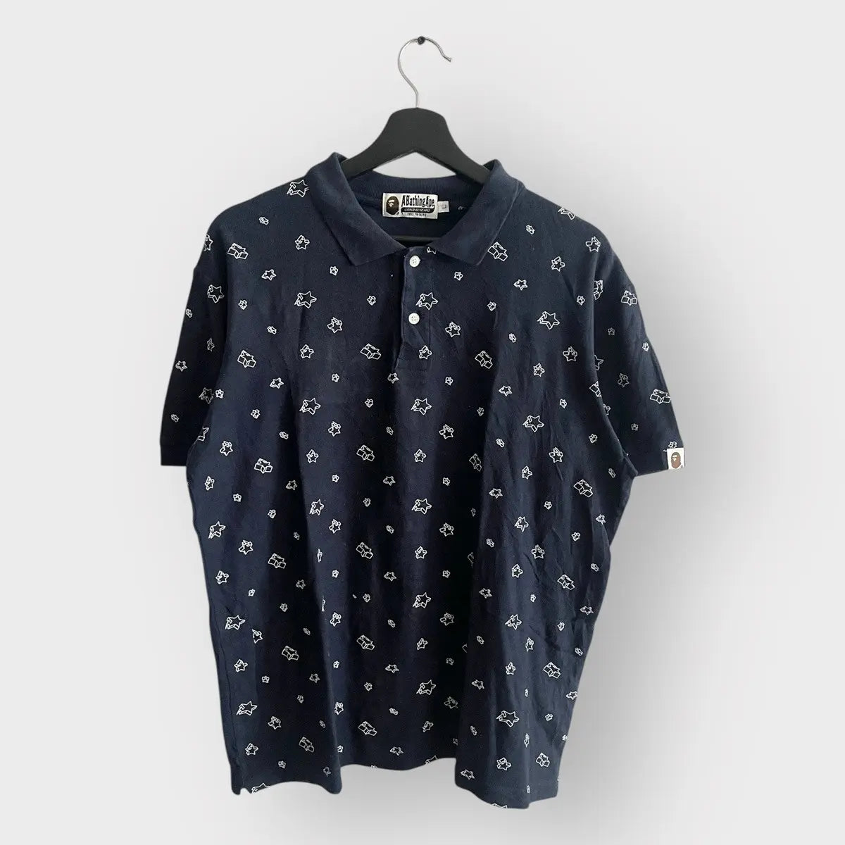 2000s Bape 3D Stars Polo Shirt