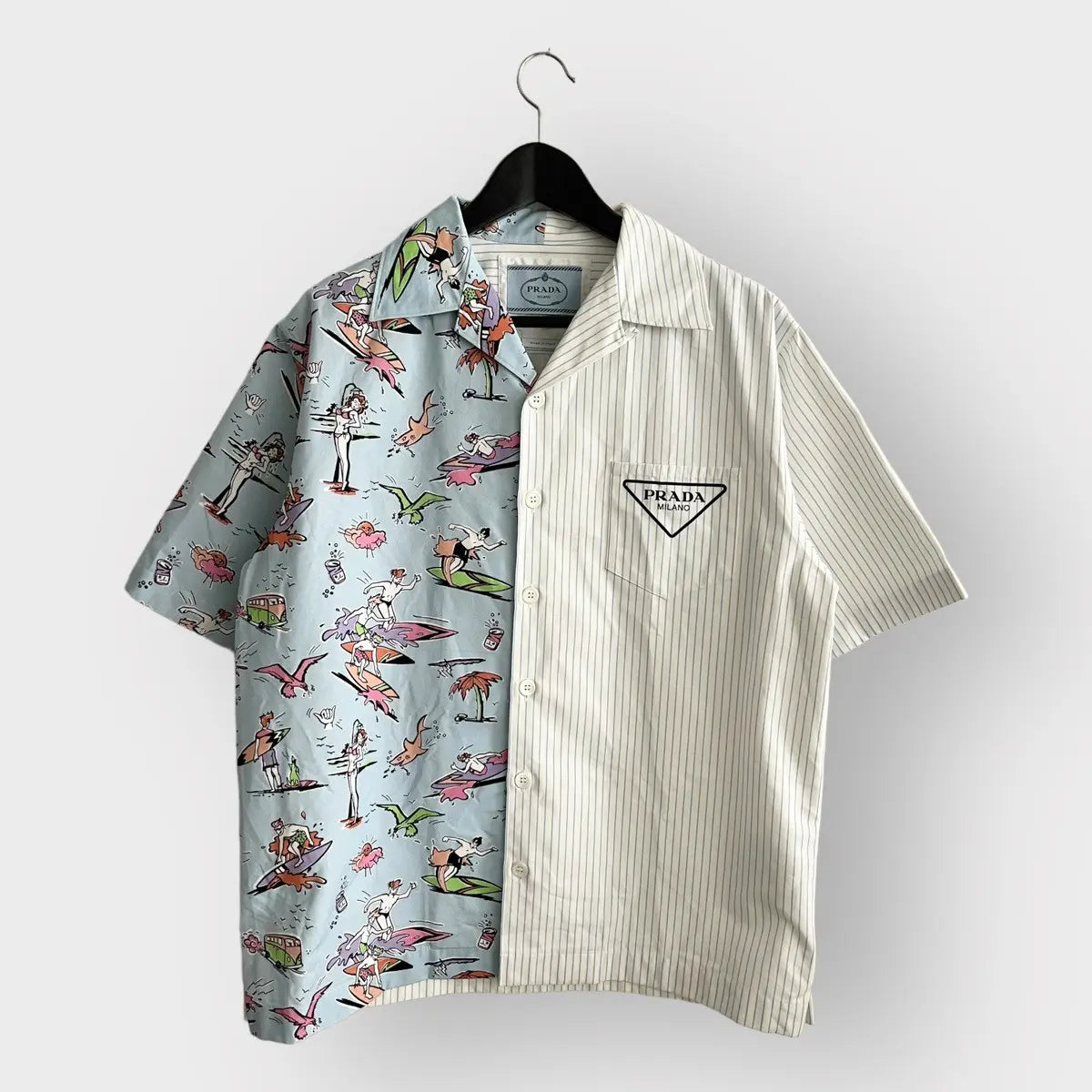Prada Double Match Poplin Shirt