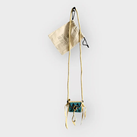 Kapital Deer Leather Pueblo Charm Pouch Necklace