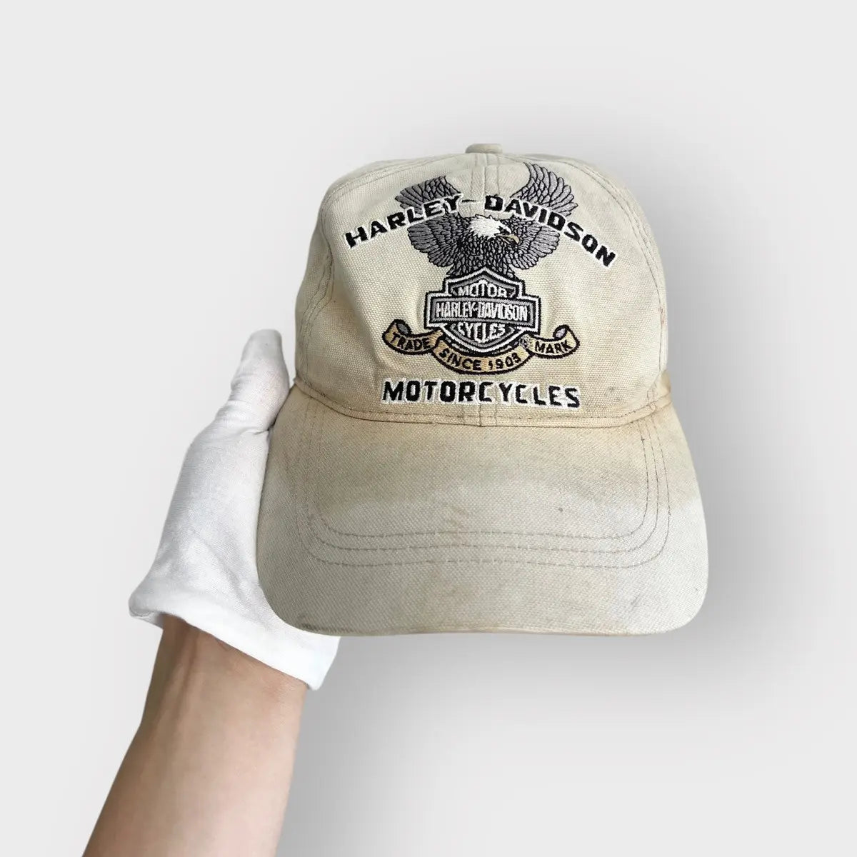 2000s Harley Davidson The Bald Eagle USA Biker Hat