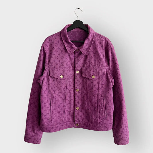 Louis Vuitton All Over Monogram Purple Denim Jacket