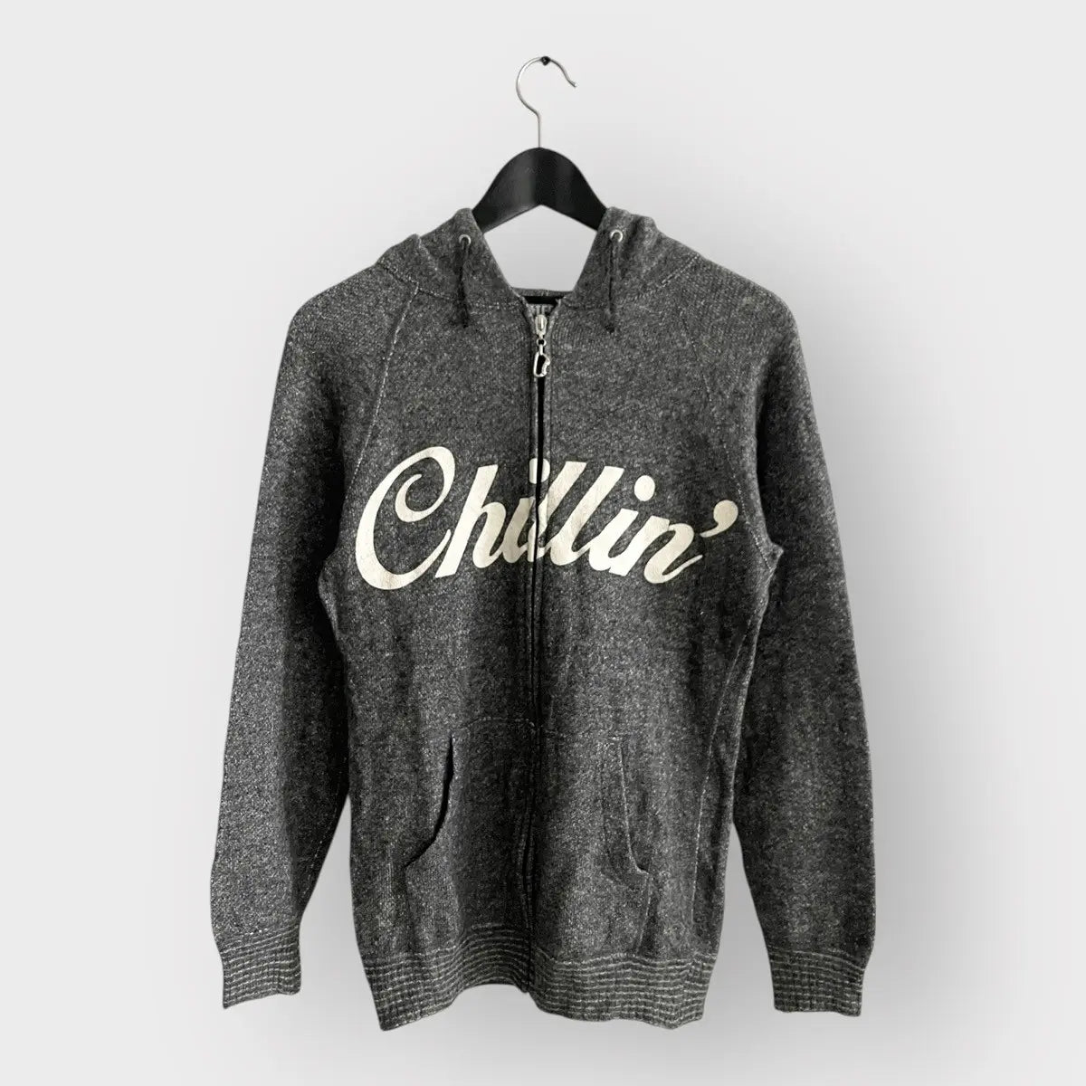 1990s Hysteric Glamour Chillin' Knit Zip Hoodie